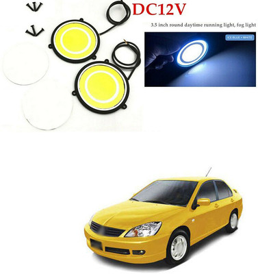 LOVMOTO 12V Round LED Lights DRL Daytime Running Light 412 Car Fancy Lights(Multicolor)