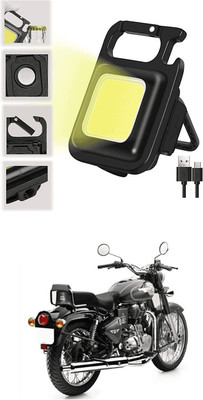 LOVMOTO Small LED Flashlight COB Rechargeable Keychain Q61 1 hrs Lantern Emergency Light(White)