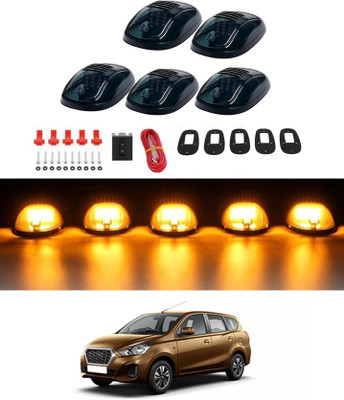RKPSP 12V/16Led Bright Mouse Amber Roof Top Running Marker Lights Smoked Lens-118 Fog Lamp Car, Truck, Van LED for Datsun (12 V, 55 W)(Universal For Car, Pack of 1)