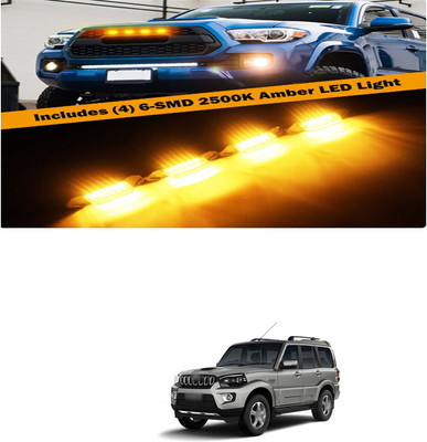 PRTEK Front Grille Running Light Car Fancy Lights FORMahindraScorpio Getaway Car Fancy Lights(Black)