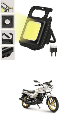 LOVMOTO Small LED Flashlight COB Rechargeable Keychain Q357 1 hrs Lantern Emergency Light(White)