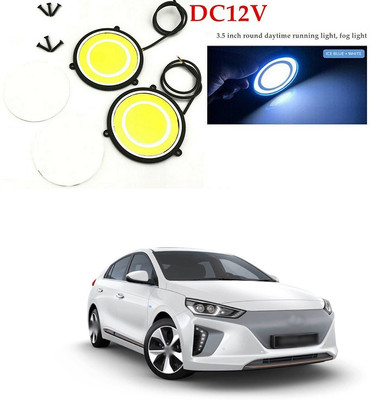 LOVMOTO 12V Round LED Lights DRL Daytime Running Light 344 Car Fancy Lights(Multicolor)
