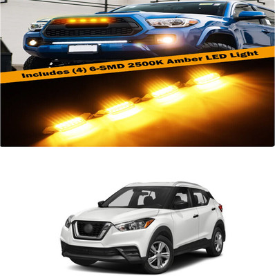 PRTEK Front Grille Running Light Car Fancy Lights FORNissanKicks Car Fancy Lights(Black)