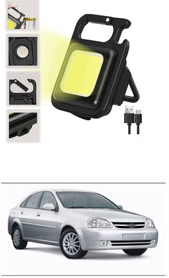 LOVMOTO Small LED Flashlight COB Rechargeable Keychain Q78 1 hrs Lantern Emergency Light(White)