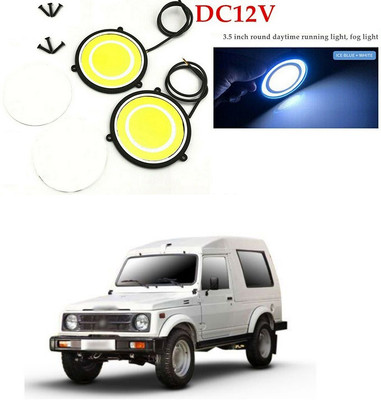 LOVMOTO 12V Round LED Lights DRL Daytime Running Light 426 Car Fancy Lights(Multicolor)
