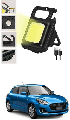 LOVMOTO Small LED Flashlight COB Rechargeable Keychain Q281 1 hrs Lantern Emergency Light(White)