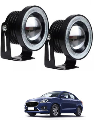 CCMM White High Beam Full Metal Fog Lamp Luxury/Fancy Light Set Of 2 For Car-256 Car Fancy Lights(White)