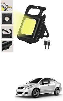 LOVMOTO Small LED Flashlight COB Rechargeable Keychain Q246 1 hrs Lantern Emergency Light(White)