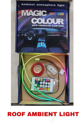 CARMOD Car Roof & Dashboard Ambient Light,App+Remote,USB Atmosphere Light(Multicolor) Car Fancy Lights(Multicolor)