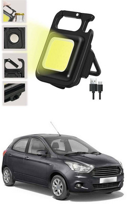 LOVMOTO Small LED Flashlight COB Rechargeable Keychain Q27 1 hrs Lantern Emergency Light(White)