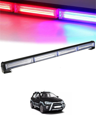 MATIES 12V/72W Waterproof Red/Blue Police Bar Light For Car Etios Cross Toyota 2014 Car Fancy Lights(Blue, Red)