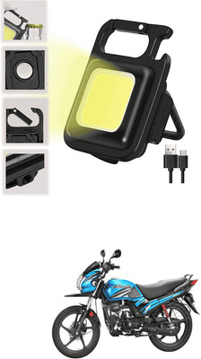 LOVMOTO Small LED Flashlight COB Rechargeable Keychain Q311 1 hrs Lantern Emergency Light(White)