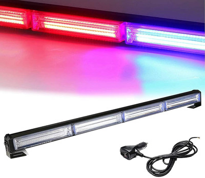 JUST MOD 24 Inch Universal Red Blue LED with Flasher Multi Mode Traffic Bar Light 40w Car Fancy Lights(Red, Blue)