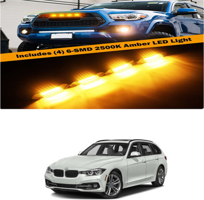 PRTEK Front Grille Running Light Car Fancy Lights FORBMW3 Series Car Fancy Lights(Black)