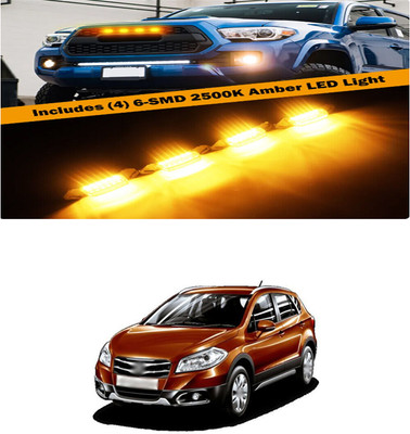 PRTEK Front Grille Running Light Car Fancy Lights FORMaruti SuzukiS-cross Car Fancy Lights(Black)