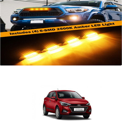 PRTEK Front Grille Running Light Car Fancy Lights FORHyundaii20 Elite Car Fancy Lights(Black)