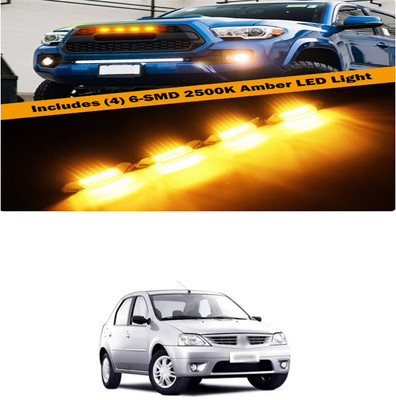 PRTEK Front Grille Running Light Car Fancy Lights FORMahindraLogan Car Fancy Lights(Black)