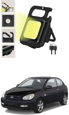 LOVMOTO Small LED Flashlight COB Rechargeable Keychain Q13 1 hrs Lantern Emergency Light(White)