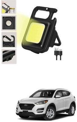 LOVMOTO Small LED Flashlight COB Rechargeable Keychain Q186 1 hrs Lantern Emergency Light(White)
