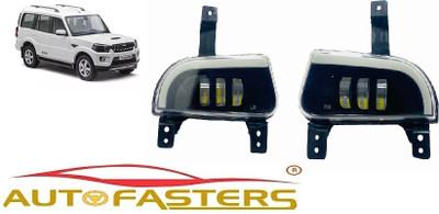 Autofasters Car Led fog Light For Scorpio Classic With 3 Lens & DRL With Turn Indicator Car Fancy Lights(White, Yellow)