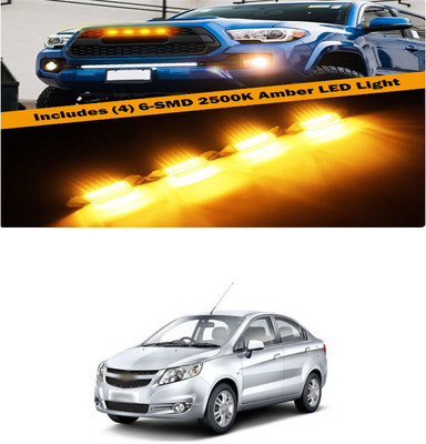 PRTEK Front Grille Running Light Car Fancy Lights FORChevroletSail Car Fancy Lights(Black)