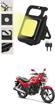 LOVMOTO Small LED Flashlight COB Rechargeable Keychain Q38 1 hrs Lantern Emergency Light(White)