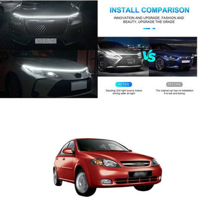 PECUNIA Car Fancy Reflector LED Bar Flexible Car Hood Strip Light 559 Car Reflector Light(Mullti Color)