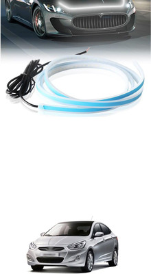 PRTEK Hood Flexible Headlight Waterproof Daytime Running Light Strip 523 Car Fancy Lights(White)