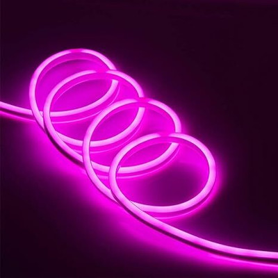 CCE (5 Meter) Pink DC 12V Cuttable LED Neon Flexible LED Light Strip 50 Watt-01 Car Fancy Lights(Pink)