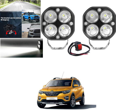 PRTEK 3-Inch 4-LED White Fog Light Pods, 2Pcs Super Bright Work Lamps Car Bike X199 Car Fancy Lights(White)