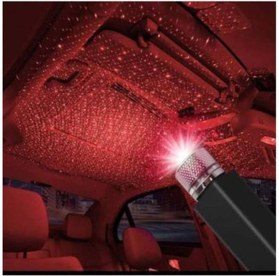 TECHNATURES NC-USB Mini Disco Ball s,Sound Activated Colorful Strobe LED -KJH3974M4268 Car Fancy Lights(Red)