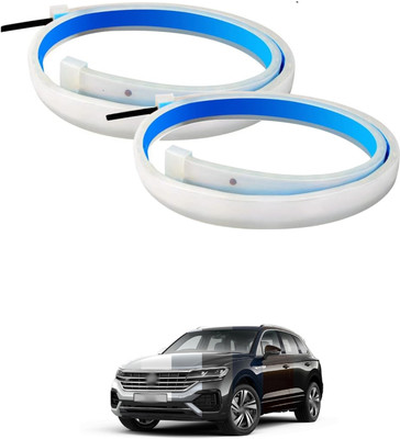 LOVMOTO Universal 12V Exterior Car Led Head Light Day Running Light/Turn Signal sg8 Car Fancy Lights(Multicolor)