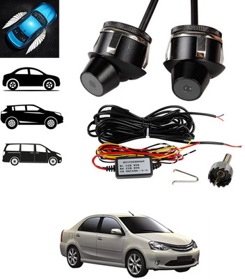 ABJD 2Pcs Unique/Bright Side Mirror Wing Light Easy To Install Universal-098 Fog Lamp Car LED for Toyota (12 V, 55 W)(Etios Liva, Pack of 2)