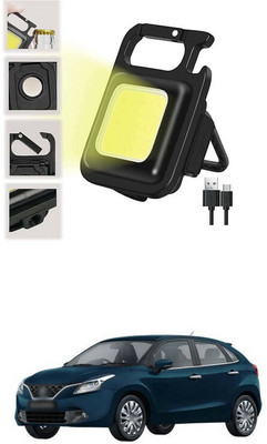 LOVMOTO Small LED Flashlight COB Rechargeable Keychain Q271 1 hrs Lantern Emergency Light(White)
