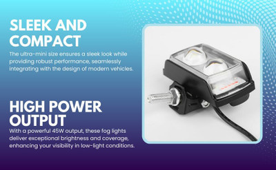 ROYAL AUTO MART LED Fog Lamp Unit for Toyota Corolla