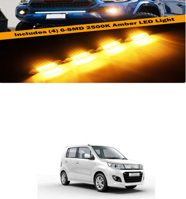 PRTEK Front Grille Running Light Car Fancy Lights FORMaruti SuzukiWagon R Stingray Car Fancy Lights(Black)