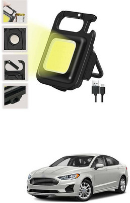 LOVMOTO Small LED Flashlight COB Rechargeable Keychain Q133 1 hrs Lantern Emergency Light(White)
