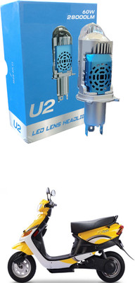 LOVMOTO Universal H4 U2 Motorcycle 60W LED Headlight Laser Light 3 pin headlight sg37 Headlight Car, Motorbike LED for Honda (12 V, 60 W)(CBR 250R, Pack of 1)