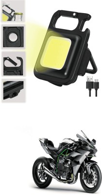 LOVMOTO Small LED Flashlight COB Rechargeable Keychain Q290 1 hrs Lantern Emergency Light(White)