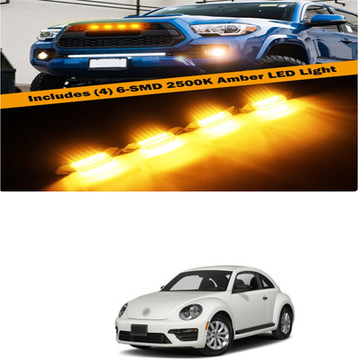 PRTEK Front Grille Running Light Car Fancy Lights FORVolkswagenBeetle Car Fancy Lights(Black)