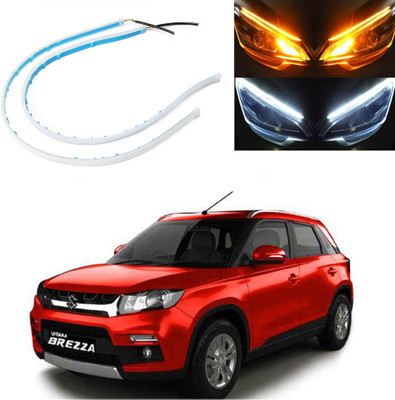 Autoinnovation Waterproof 60 CM Flexible Ultra-Fine Daytime Running Light for Car_568 Car Fancy Lights(White, Yellow)