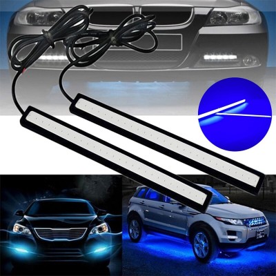 RawatZ Car Light 2PCS daytime running lights, DRL brake lights, suitable for car Car Fancy Lights(Blue)