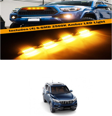 PRTEK Front Grille Running Light Car Fancy Lights FORMahindraG4 Rexton Car Fancy Lights(Black)