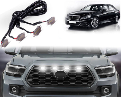 Selifaur High-Quality ABS Smoked LED Front Grille Running Light MERCEDES_BENZ_E280 Car Fancy Lights(White)