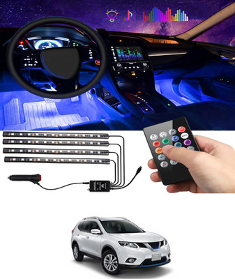 MATIES 12v/48LED Multicolor 4Pcs Atmosphere Fancy Light For Vehicle-318 Car Fancy Lights(Multicolor)
