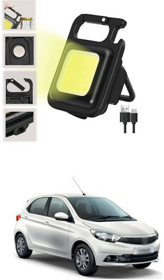 LOVMOTO Small LED Flashlight COB Rechargeable Keychain Q389 1 hrs Lantern Emergency Light(White)