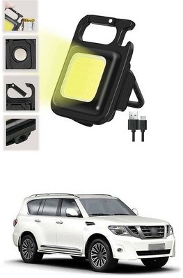 LOVMOTO Small LED Flashlight COB Rechargeable Keychain Q299 1 hrs Lantern Emergency Light(White)