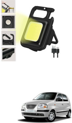 LOVMOTO Small LED Flashlight COB Rechargeable Keychain Q168 1 hrs Lantern Emergency Light(White)