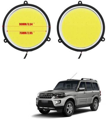 LOVMOTO 12V Round LED Lights DRL Daytime Running Light 121 Car Fancy Lights(Multicolor)