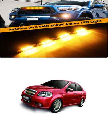 PRTEK Front Grille Running Light Car Fancy Lights FORHyundaiAccent Car Fancy Lights(Black)